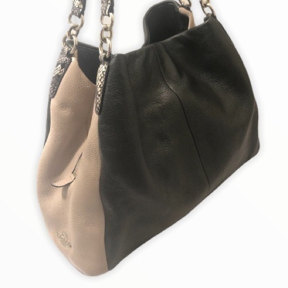 Coach Phoebe Bag Exotic Embossed Leather Trim